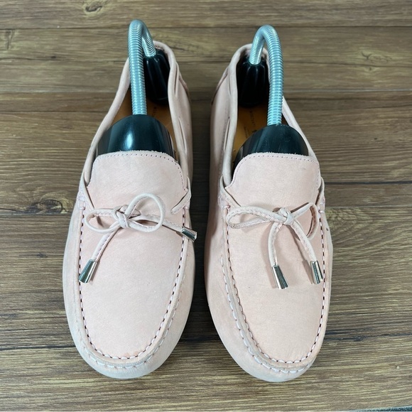 Mercanti Fiorentino Pink Suede Slip-On Loafers Women’s Size 9.5 Shoes Flats - Picture 7 of 12